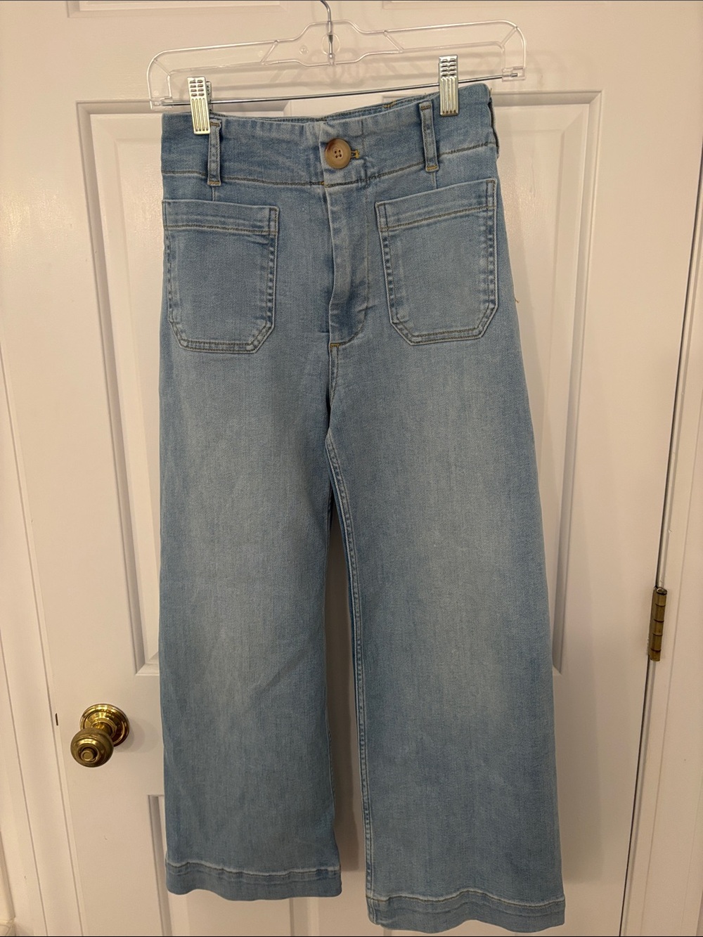 Maeve Light Blue Wide-Leg Jeans